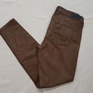 Big Star Leather-look jeans - sz 27